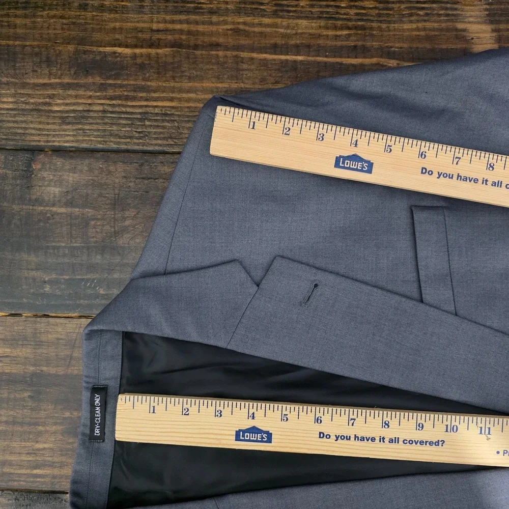 Bespoke Men's Sport Coat Blazer Two Button Gray Custom made size about 42L SLIM‎